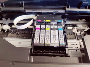 Canon PIXMA TS705a Tintenstrahldrucker Patronen eingesetzt