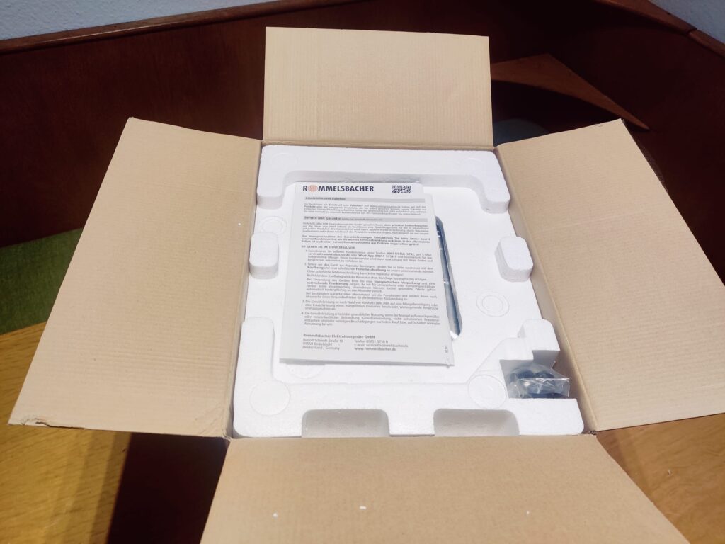 Rommelsbacher BA 550 Brotbackautomat Verpackung offen