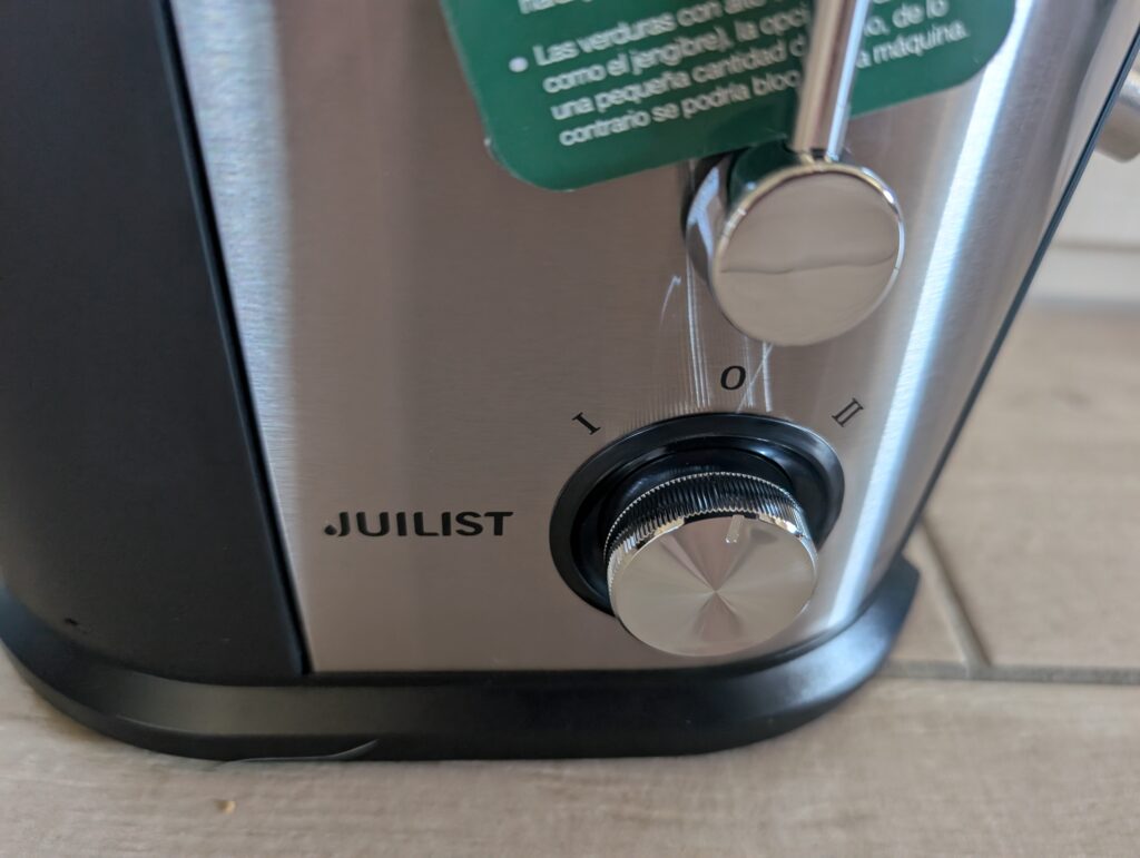 Juilist-Entsafter Bedienelement