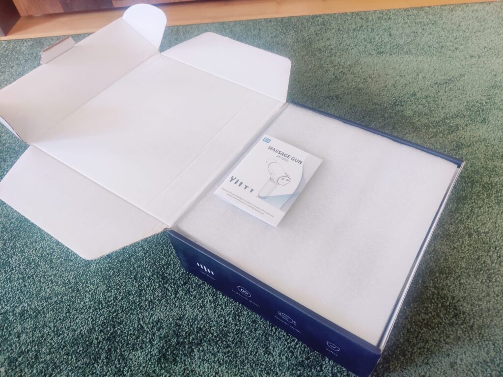Lefity JX-703S Massagepistole Verpackung geöffnet