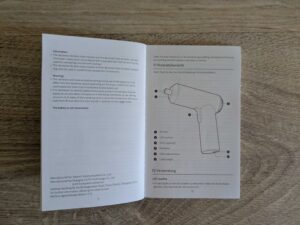 Anleitung des Mi Cordless Akkuschraubers geöffnet