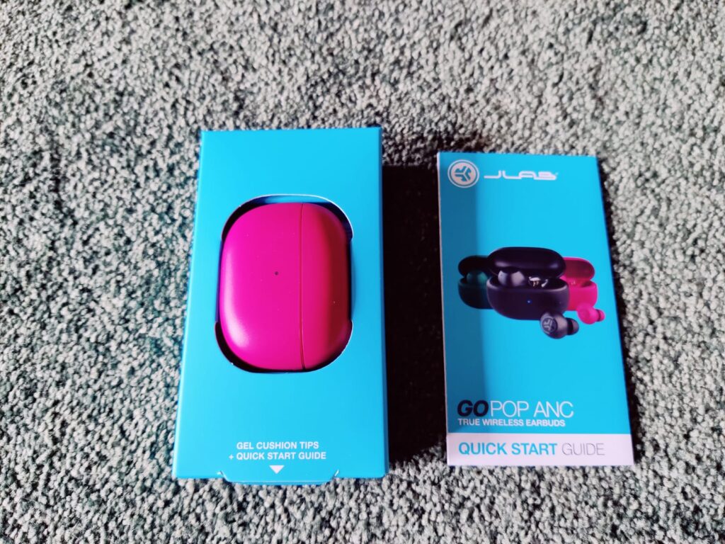 JLab Go Pop Bluetooth-Kopfhörer mit Anleitung