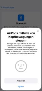 Apple AirPods (4. Generation) In-Ear-Kopfhörer Kopfgesten-Steuerung