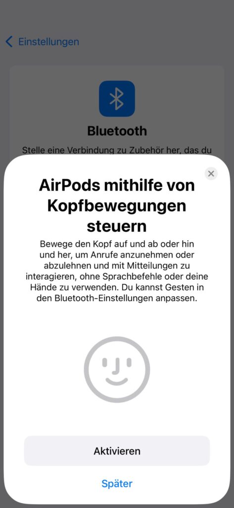 Apple AirPods (4. Generation) In-Ear-Kopfhörer Kopfgesten-Steuerung