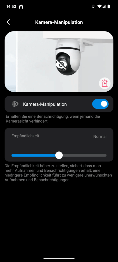 App der Tapo TP-Link C520WS Überwachungskamera (16)