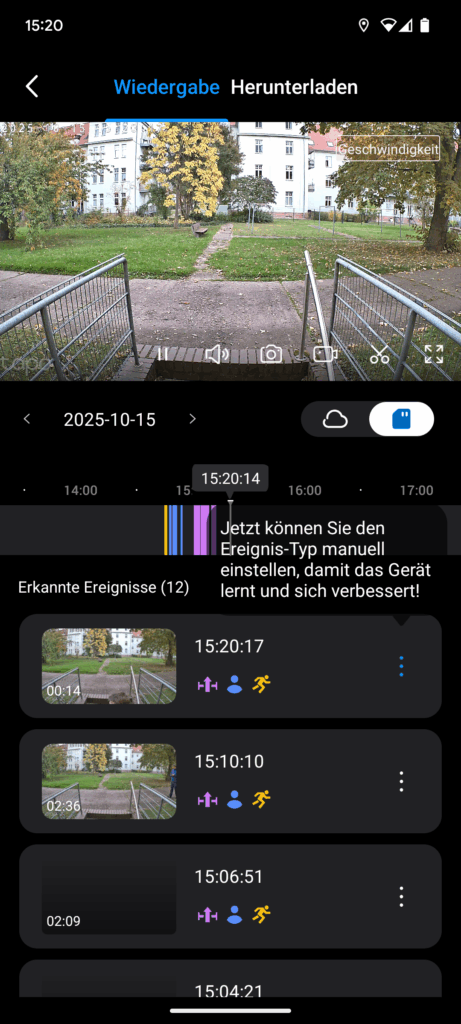 App der Tapo TP-Link C520WS Überwachungskamera (5)