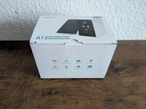 Verpackung der Wansview A1 Überwachungskamera