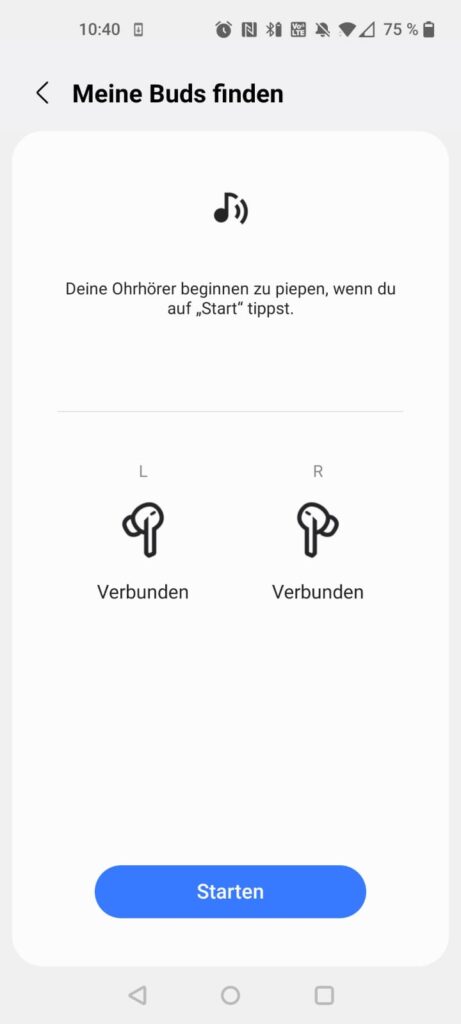 Samsung Galaxy Buds 3 In-Ear-Bluetooth-Kopfhörer App Buds Suchfunktion