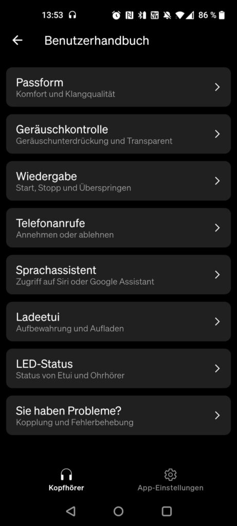 Cambridge Audio Melomania A100 In-Ear-Kopfhörer App Benutzerhandbuch