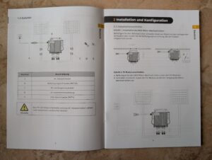 Anleitung des Wechselrichters des Solakon Balkonkraftwerks geöffnet (2)