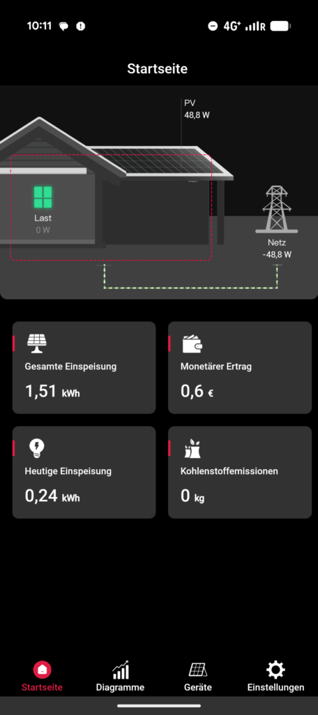 App des Maysun Balkonkraftwerks