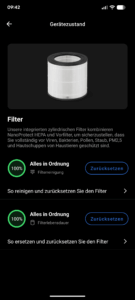 App des Philips 600i Luftreinigers (6)