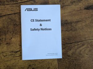Hinweise des ASUS TUF Gaming BE3600 Routers