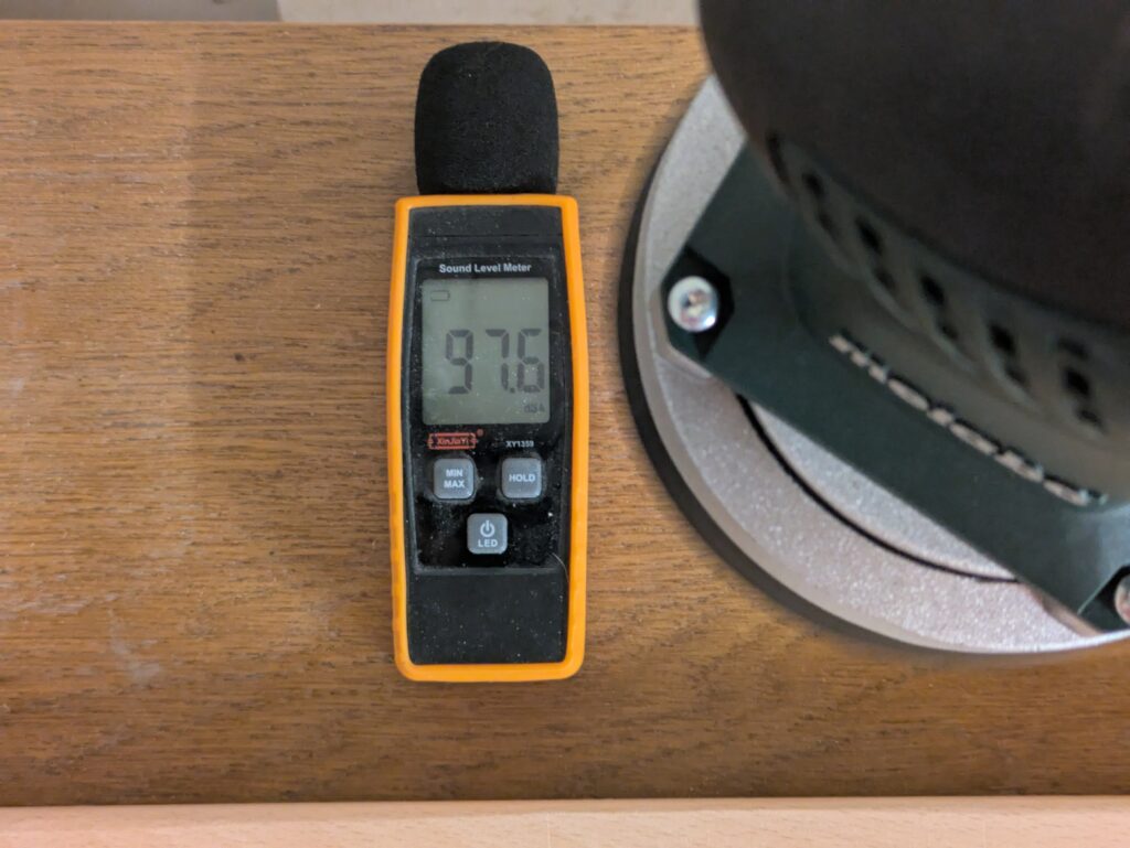 Lautstärke des Metabo SXE 3125 Exzenterschleifers