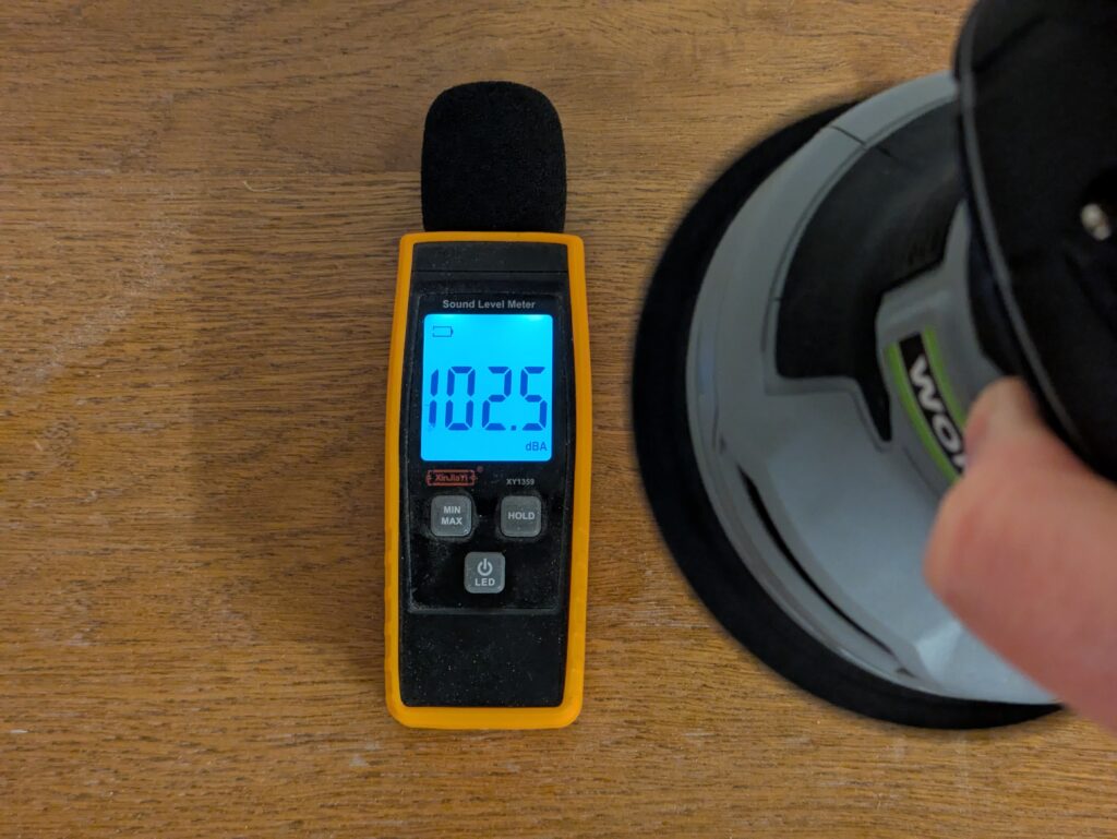 Lautstärke des WORKPRO W125262 Exzenterschleifers