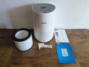 Lieferumfang des Philips 600i Luftreinigers mit Filter