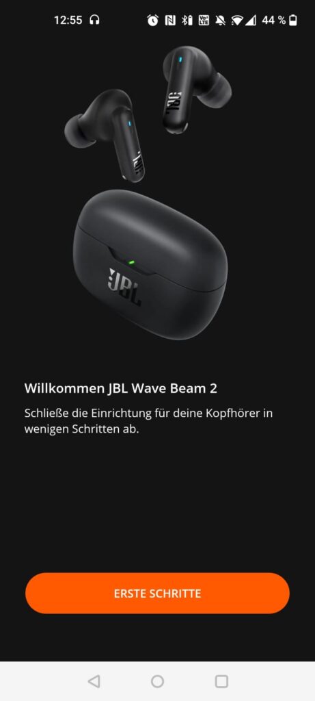 JBL Wave Beam 2 In-Ear-Bluetooth-Kopfhörer App erste Schritte