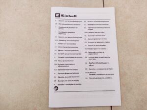Einhell TC-AV 1720 DW Aschesauger Garantiebedingungen