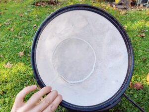 VANPORE BJ1811 Aschesauger Vorfilter nach Nutzung von oben