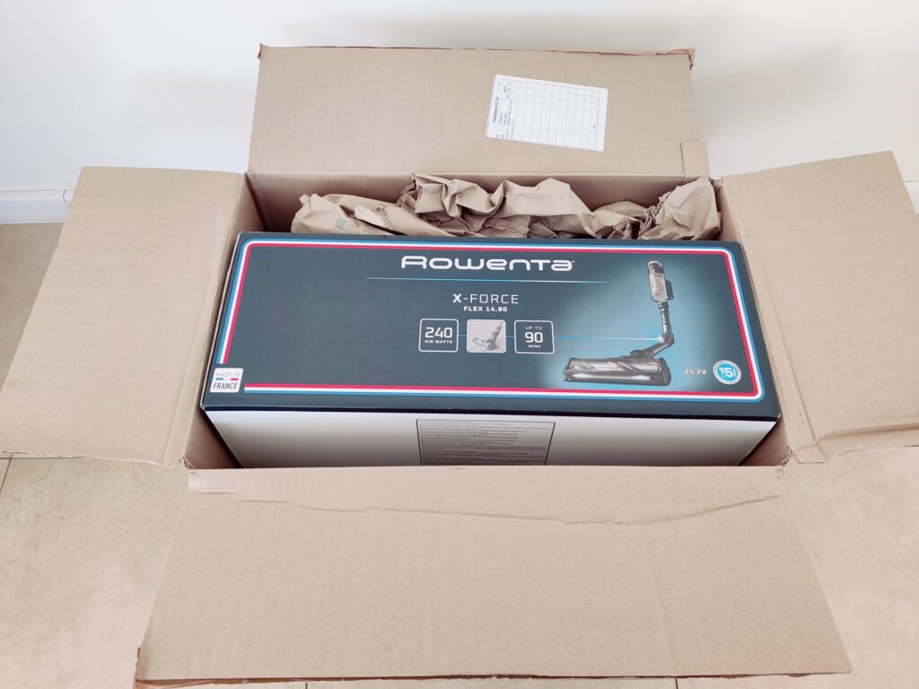 Rowenta RH9B36 X-Force Flex 14.80 Akku-Staubsauger Umverpackung