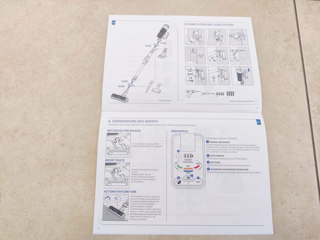 Rowenta RH9B36 X-Force Flex 14.80 Akku-Staubsauger Bedienungsanleitung innen