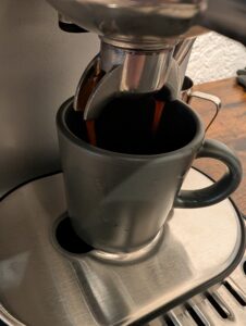 Krups Precision XP801T Siebträgermaschine mit Tasse