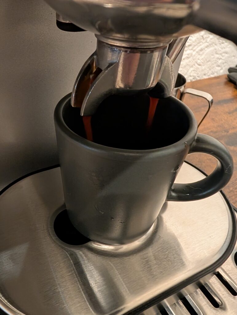 Krups Precision XP801T Siebträgermaschine mit Tasse