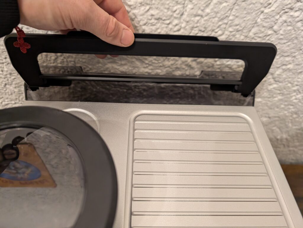 Krups Precision XP801T Siebträgermaschine mit geöffneten Wassertank