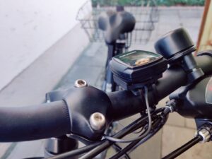 Prophete 0531 Fahrradcomputer am Lenker montiert