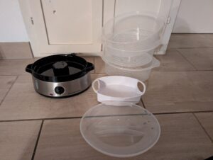 Russell Hobbs cook@home Dampfgarer Lieferumfang