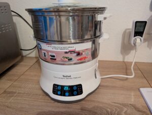 Tefal Convenient Series Deluxe VC502D Dampfgarer Zubereitung mit einem Garbehälter