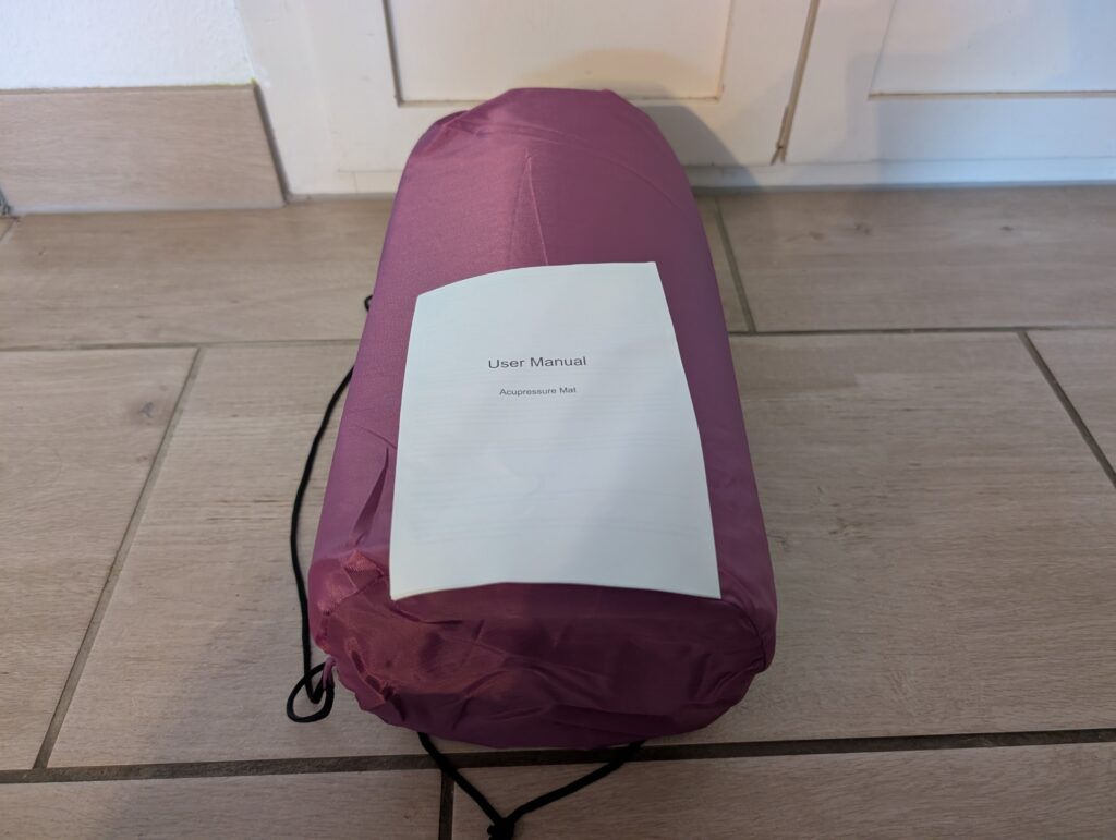 Wadidi-Akupressurmatte ausgepackt