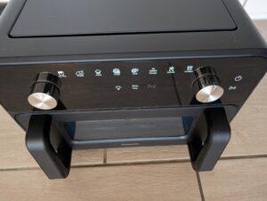 Panasonic NF-BC1000 Flex Heißluftfritteuse Touchscreen und Drehregler