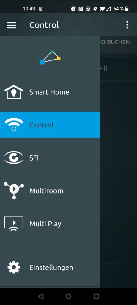 TechniSat VIOLA 2 C IR Internetradio App Hauptmenü