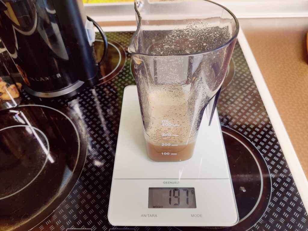 Klamer 150 Slow-Juicer Saftausbeute Äpfel