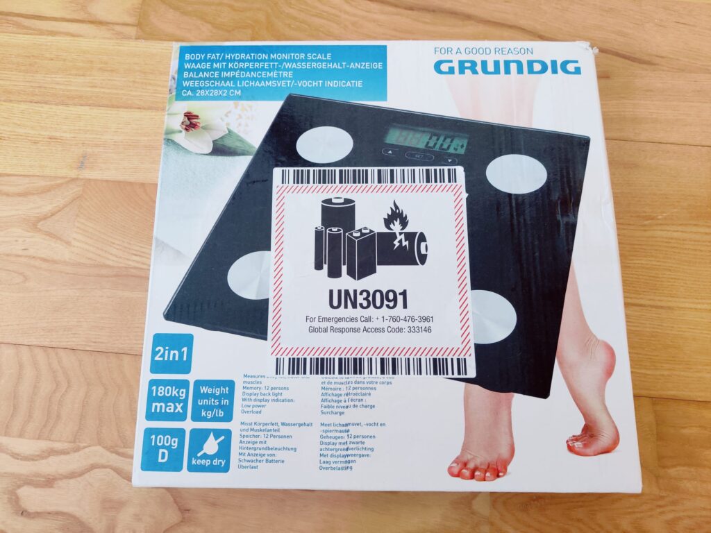 Grundig 18682 Personenwaage Verpackung