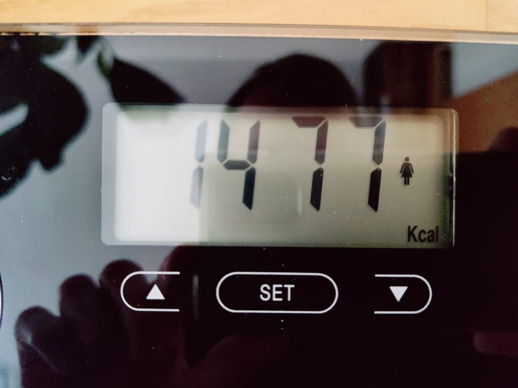 Grundig 18682 Personenwaage Anzeige Kalorienbedarf