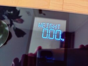 Etekcity EFS-C651-KDE Körperfettwaage Anzeige in kg