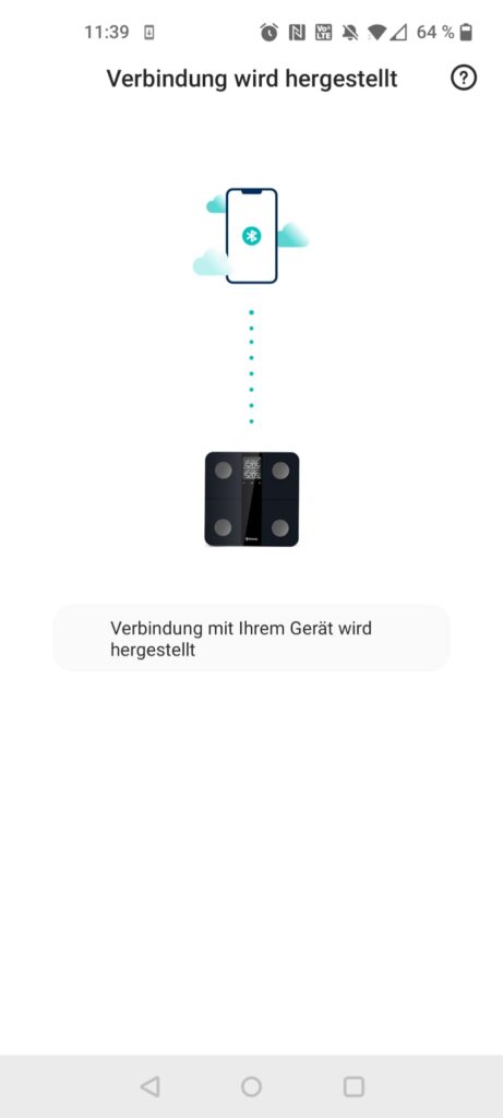 Etekcity EFS-C651-KDE Personenwaage App Verbindungsherstellung