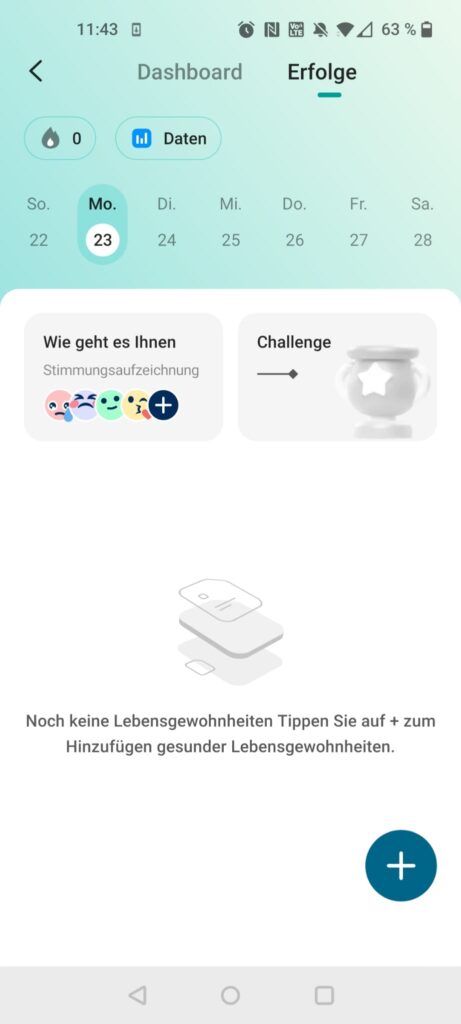 Etekcity EFS-C651-KDE Personenwaage App Erfolge
