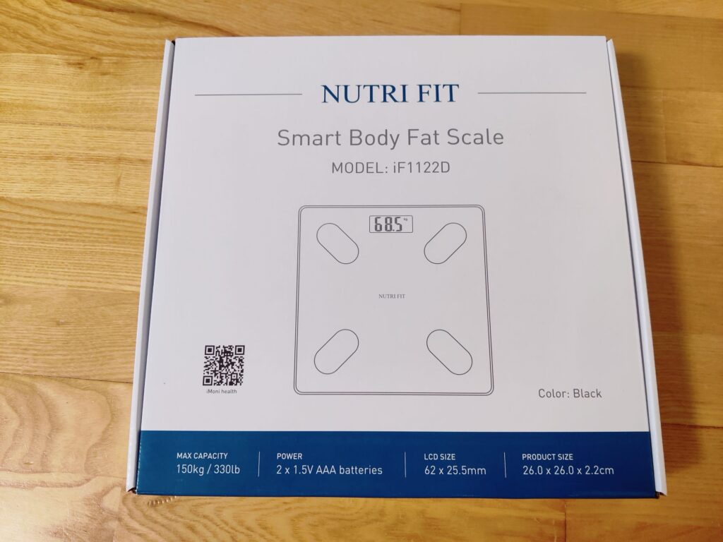 NUTRI FIT iF1122D Körperfettwaage Verpackung