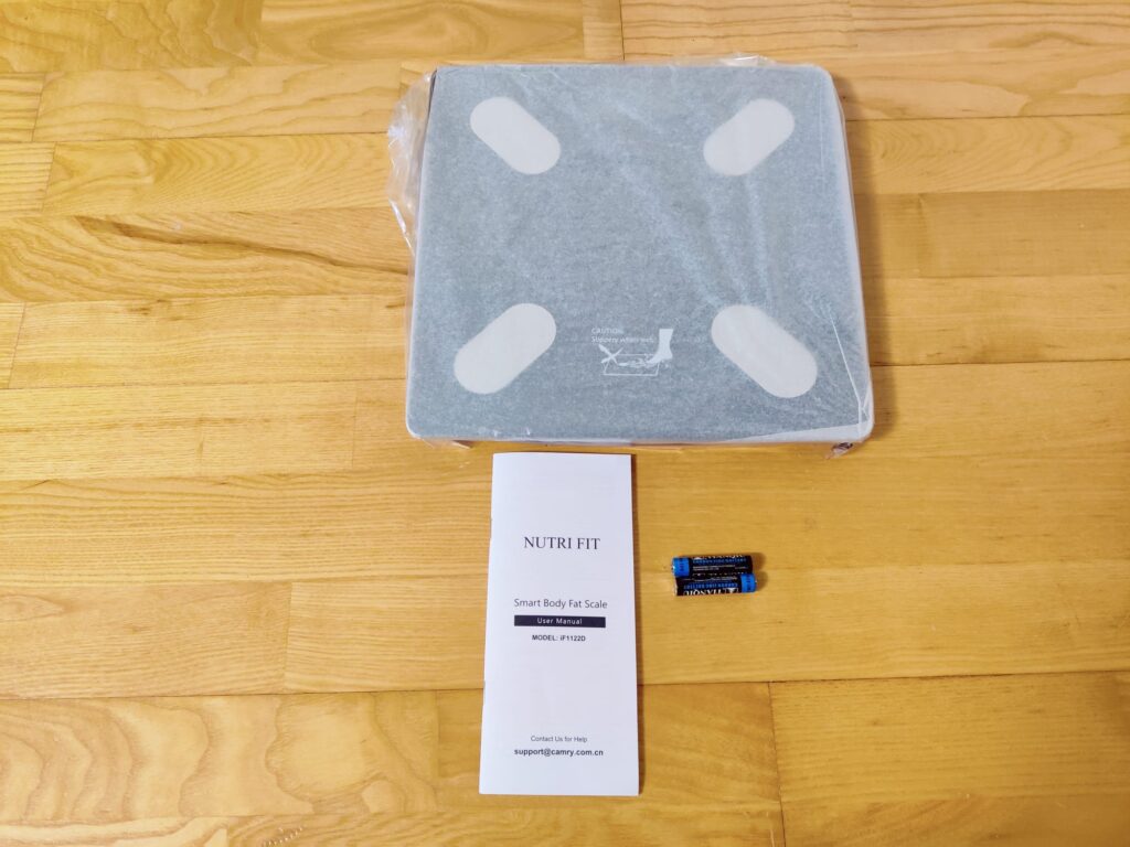 NUTRI FIT iF1122D Personenwaage verpackt mit Zubehör