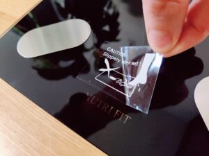 NUTRI FIT iF1122D Personenwaage Sicherheitsaufkleber