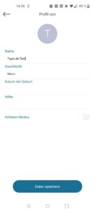 NUTRI FIT iF1122D Personenwaage App Profil erstellen
