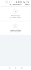 NUTRI FIT iF1122D Personenwaage App Geräteauswahl