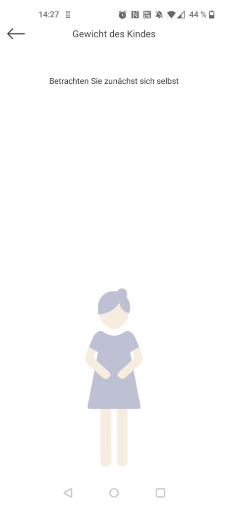 NUTRI FIT iF1122D Körperfettwaage App Baby-Modus