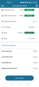 NUTRI FIT iF1122D Körperfettwaage App BMR