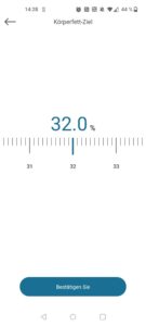 NUTRI FIT iF1122D Personenwaage App Körperfett-Ziel