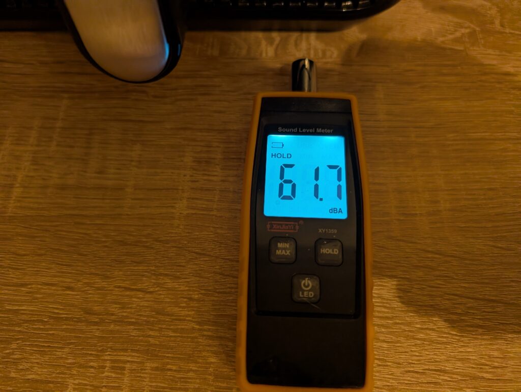 Braun TwinCook 5 Pro 3-in-1 Heißluftfritteuse Betriebslautstärke