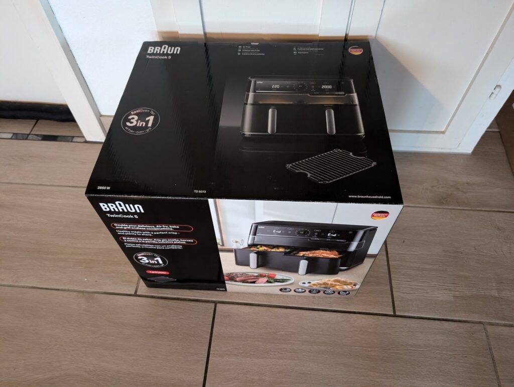 Braun TwinCook 5 Pro 3-in-1 Heißluftfritteuse Verpackung